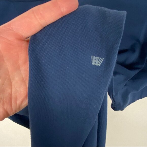 NEW Mack Weldon Performance Polo Short Sleeve Tee Blue Technical T-Shirt Small S - Picture 4 of 8